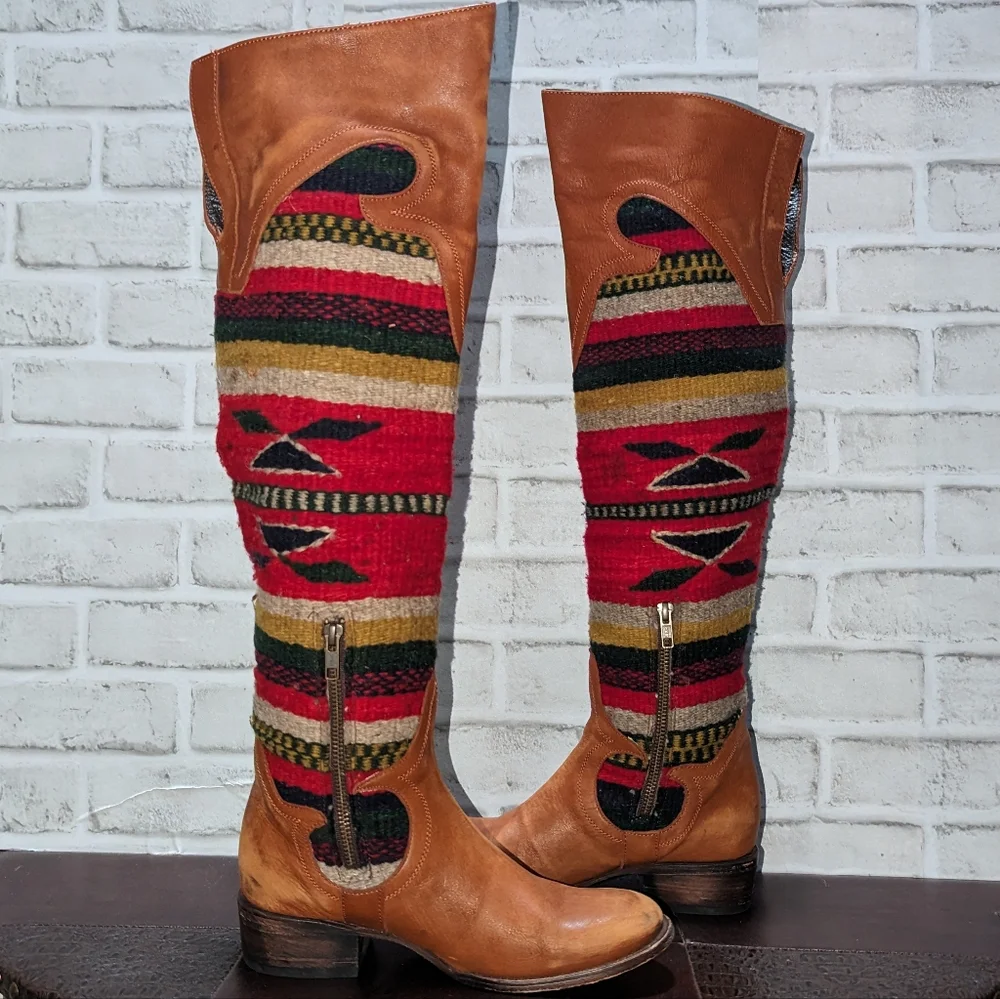 RARE FreeBird Cabal Over the Knee Boots size 8